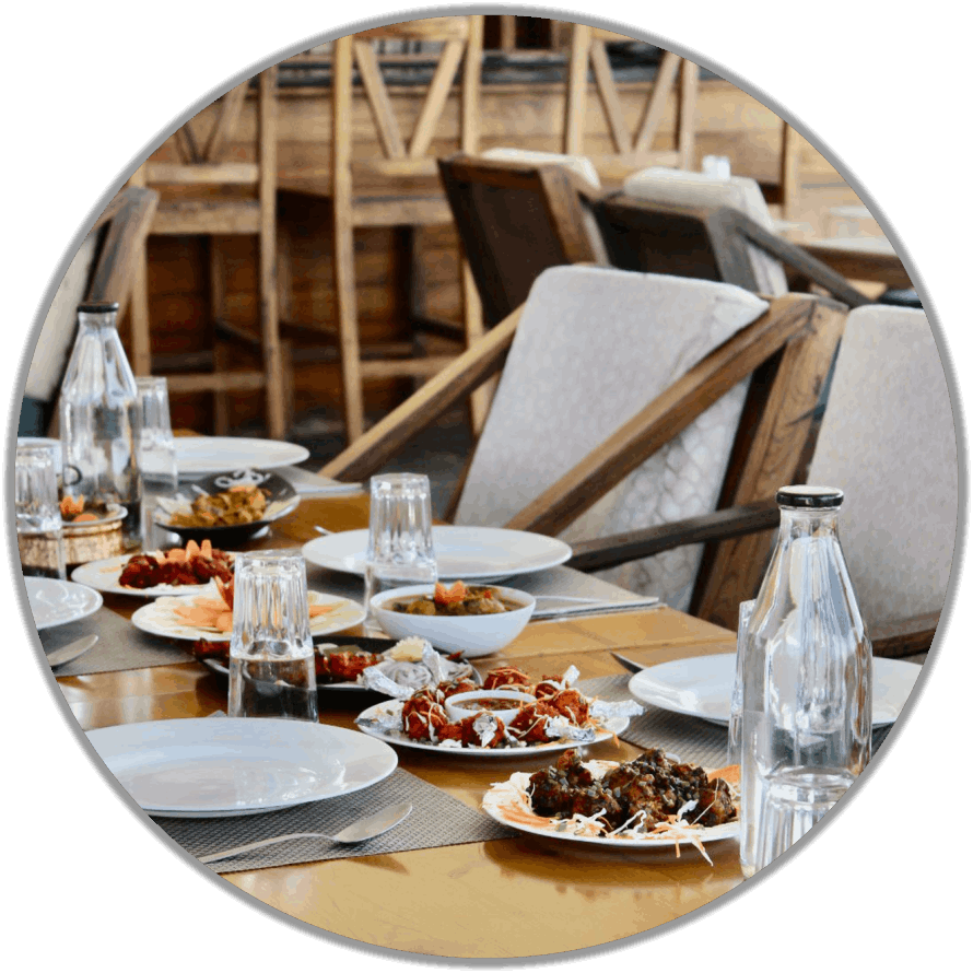 Dining at the resort